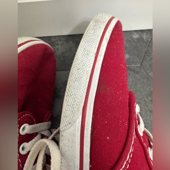 Vans Classic off the wall Pro Low Top Skate Shoes Canvas Red Women’s - Picture 6 of 13